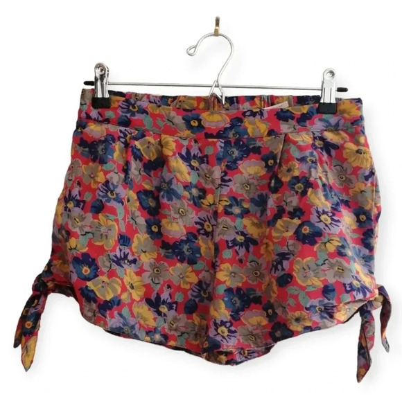 Urban Outfitters Kimchi Blue  Floral Shorts with Tie Sides Size Medium - Picture 1 of 15